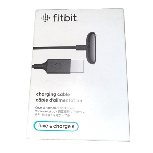 NWT Fitbit Luxe Charge 5 Charging Cable in Black USB New NIB - Picture 5 of 5